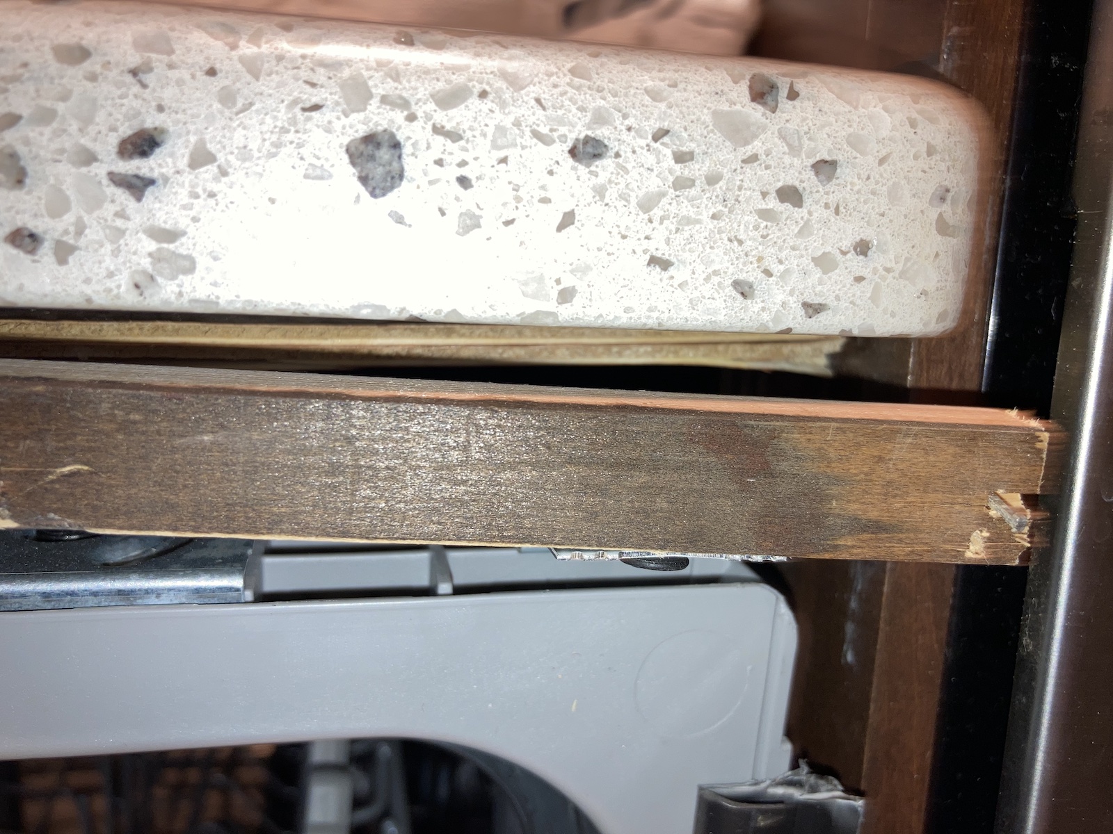 Fixing a loose dishwasher r/HomeImprovement